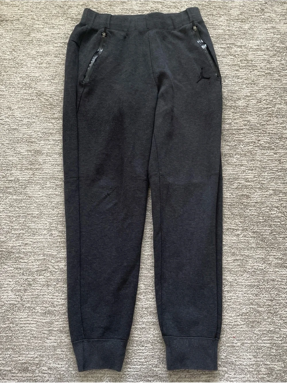 Air Jordan AJ Fleece Joggers Sweatpants Gray Men’s Medium Athleisure Pockets